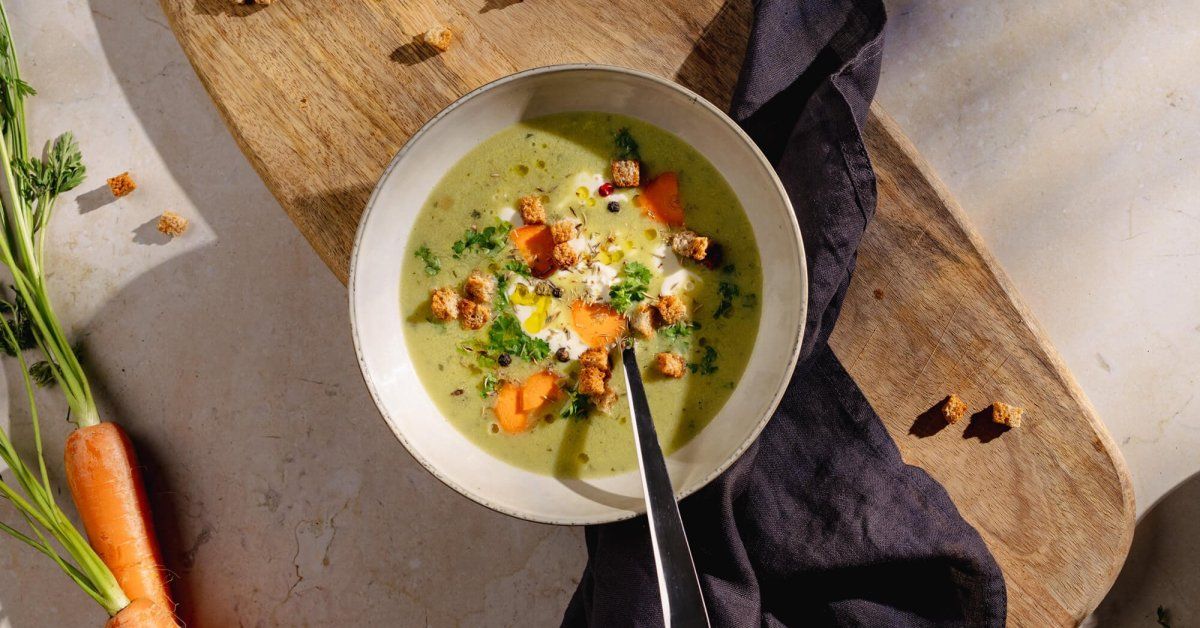 Gemüse-Cremesuppe mit Croutons - Suppen - Rezepte - Rezepte &amp; Tipps ...