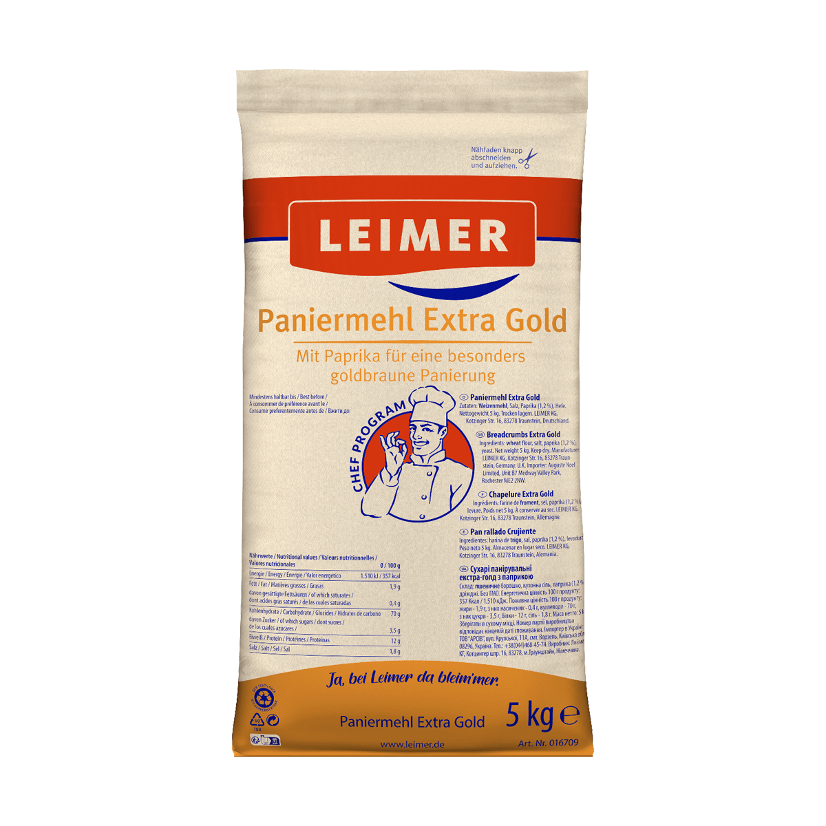 LEIMER Paniermehl Gold 5kg
